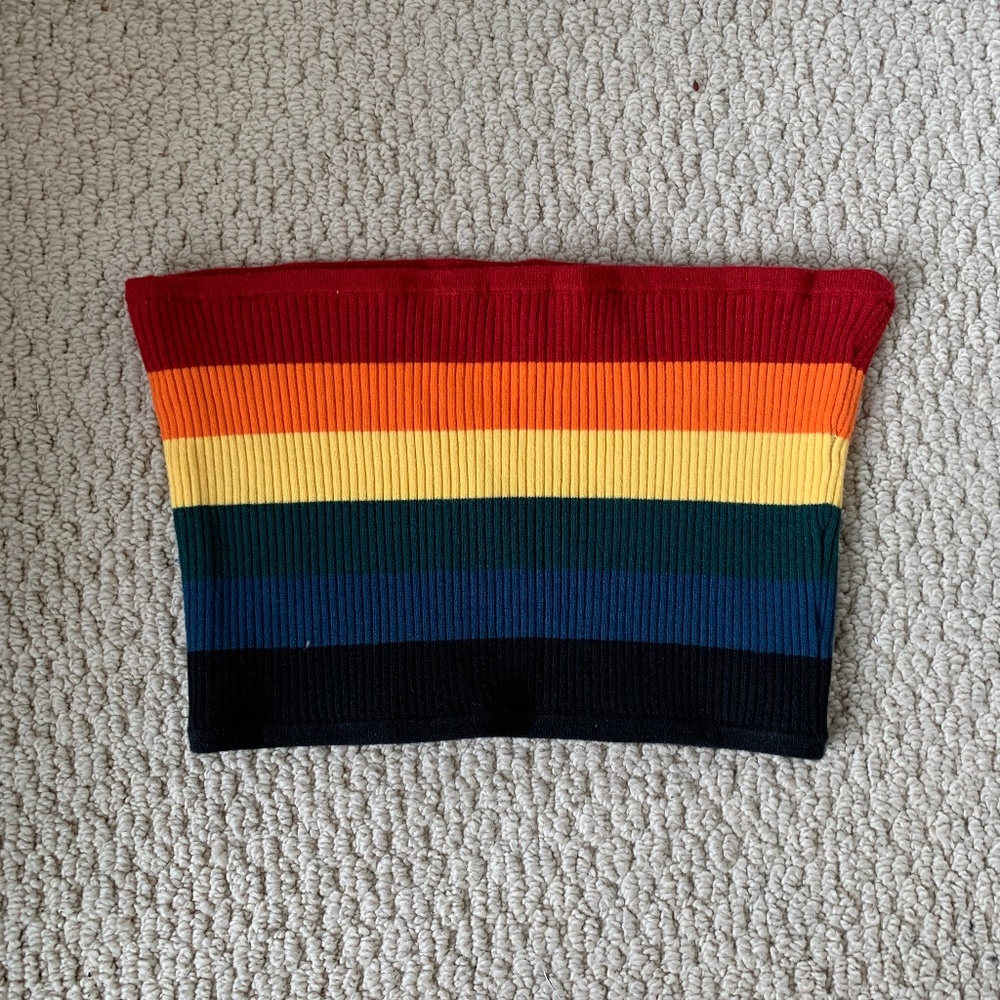 Funky Rainbow Cropped Top